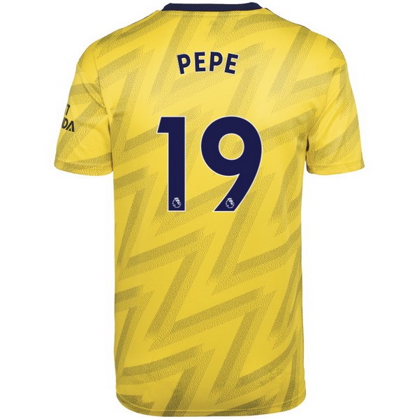 Camiseta Arsenal NO.19 Pepe 2ª 2019-2020 Amarillo